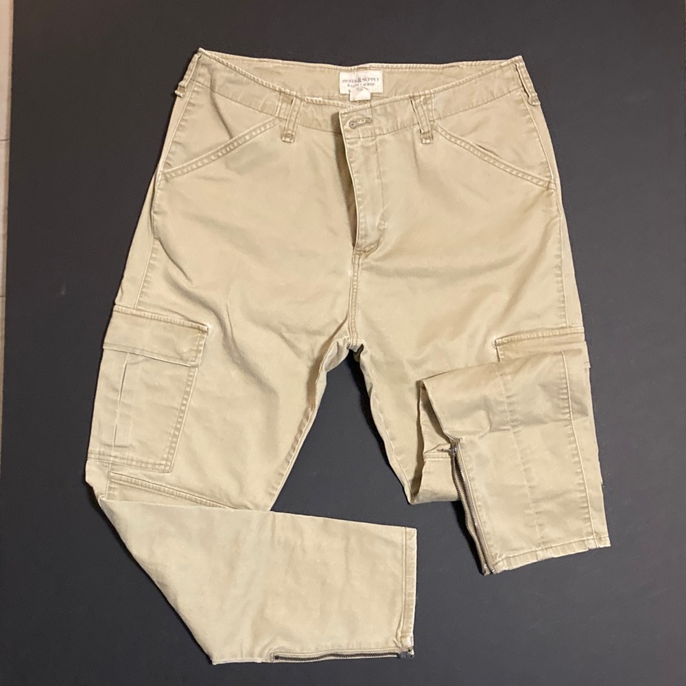 Denim & Supply Ralph Lauren Beige Cargo Pants